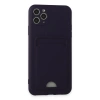 İphone 11 Pro Max Kılıf Kelvin Kartvizitli Silikon - Derin Mor