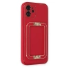 İphone 12 Kılıf Coco Elit Kapak - Kırmızı