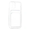 İphone 12 Kılıf Kart Şeffaf Silikon - Şeffaf