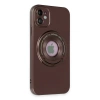 İphone 12 Kılıf Lukka Magneticsafe Kapak - Kahverengi
