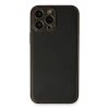 İphone 13 Pro Max Kılıf Coco Deri Silikon Kapak - Siyah