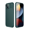 İphone 14 Kılıf Auto Focus Karbon Kapak - Koyu Yeşil
