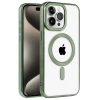 İphone 14 Pro Max Kılıf Kronos Magsafe Kapak - Koyu Yeşil
