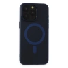 İphone 15 Pro Kılıf Lodos Magneticsafe Mat Kapak - Mavi