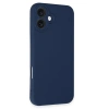 İphone 16 Plus Kılıf First Silikon - Lacivert