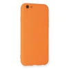 İphone 6 Kılıf Nano İçi Kadife Silikon - Turuncu