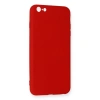 İphone 6 Plus Kılıf Nano İçi Kadife Silikon - Kırmızı