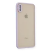 İphone Xs Max Kılıf Montreal Silikon Kapak - Mor
