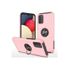 Samsung Galaxy A02s Kılıf Elit Yüzüklü Kapak - Pembe