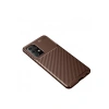 Samsung Galaxy A52 Kılıf Auto Focus Karbon Kapak - Kahverengi