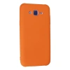 Samsung Galaxy J7 Kılıf Nano İçi Kadife Silikon - Turuncu