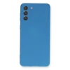 Samsung Galaxy S21 Plus Kılıf Nano İçi Kadife Silikon - Mavi