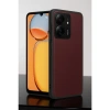Xiaomi Redmi 13c Kılıf Aras Deri Kapak - Bordo