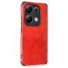 Xiaomi Redmi Note 13 4g Kılıf Loop Deri Silikon - Kırmızı