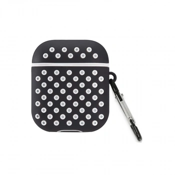 Airpods 3 (3.nesil) Spor Delikli Kılıf - Siyah-beyaz