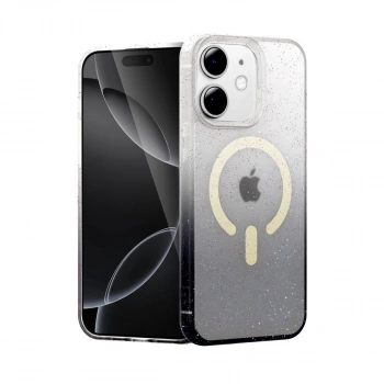 Apple İphone 12 Pummel Shiny Magsafe Kapak - Siyah