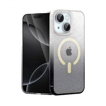 Apple İphone 15 Pummel Shiny Magsafe Kapak - Siyah