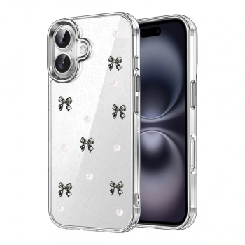 Apple İphone 16 Fiyonk Desenli Kapak - Desen 8