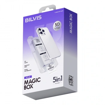 Apple İphone 16 Pro Bilvis 5in1 3d Magic Cam Ekran Koruyucu - Siyah