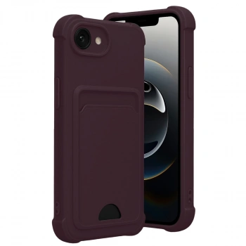 Apple İphone 16e Kelvin Kartvizitli Silikon - Derin Mor