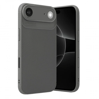 Apple İphone 17 Air Auto Focus Karbon Kapak - Gri