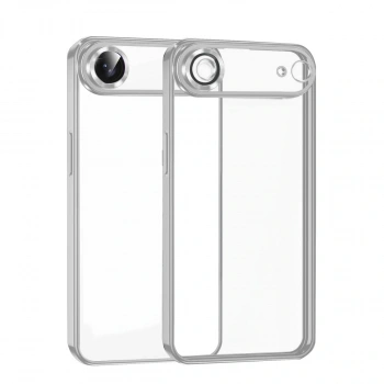 Apple İphone 17 Air Razer Lensli Silikon - Gümüş