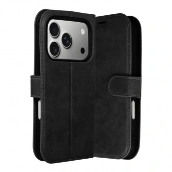 Apple İphone 17 Pro Trend S Plus Kapaklı Kılıf - Siyah