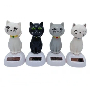 Güneş Enerjili Solar Sallanan Kedi