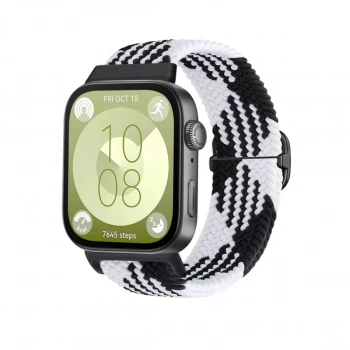 Huawei Fit 4  Kordon - Siyah-beyaz