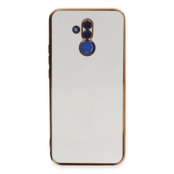 Huawei Mate 20 Lite Kılıf Volet Silikon - Beyaz