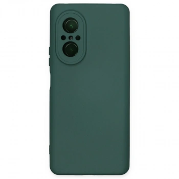 Huawei Nova 9 Se Kılıf Nano İçi Kadife Silikon - Koyu Yeşil