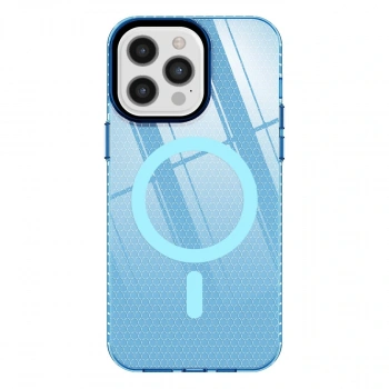 İphone 12 Pro Max Kılıf Beta Magneticsafe Silikon - Mavi