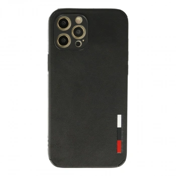İphone 12 Pro Max Kılıf Loop Deri Silikon - Siyah
