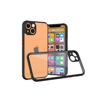 İphone 13 Mini Kılıf Miami Şeffaf Silikon - Siyah