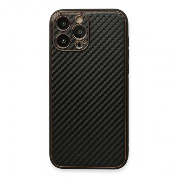 İphone 13 Pro Kılıf Coco Karbon Silikon - Siyah