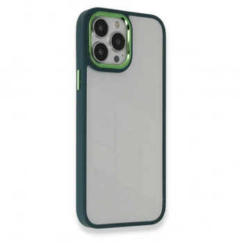 İphone 13 Pro Max Kılıf Dora Kapak - Haki Yeşil