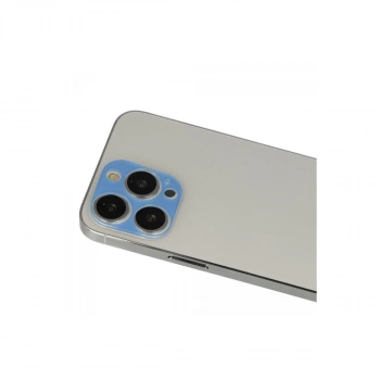 İphone 13 Pro Max Rainbow Kamera Lens Koruma Cam - Mavi