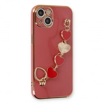 İphone 14 Kılıf Esila Silikon - Kırmızı