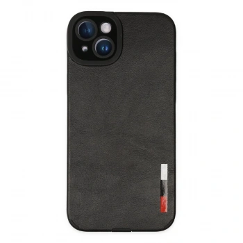 İphone 14 Plus Kılıf Loop Deri Silikon - Siyah