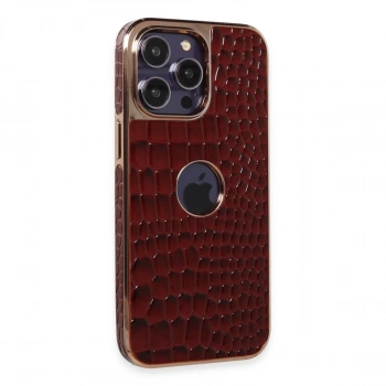 İphone 14 Pro Kılıf Snake Kapak - Bordo