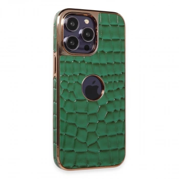 İphone 14 Pro Kılıf Snake Kapak - Koyu Yeşil