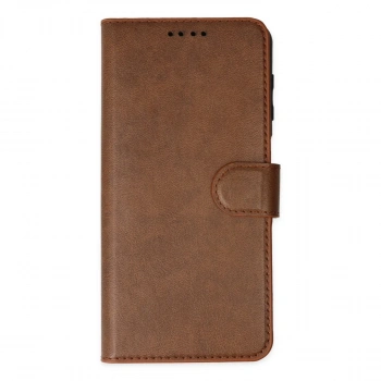 İphone 14 Pro Kılıf Trend S Plus Kapaklı Kılıf - Taba