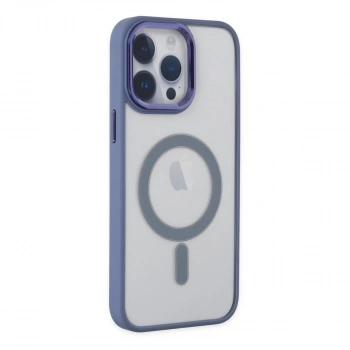 İphone 14 Pro Max Kılıf Room Magneticsafe Silikon - Sierra Blue