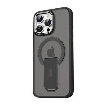 İphone 15 Pro Tork Magsafe Standlı Kapak - Siyah