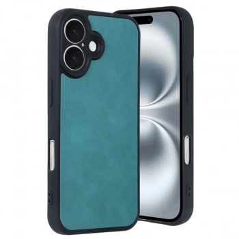 İphone 16 Kılıf Aras Deri Kapak - Açık Yeşil