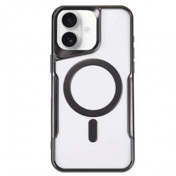 İphone 16 Kılıf Boyi Magsafe Silikon Kapak - Siyah