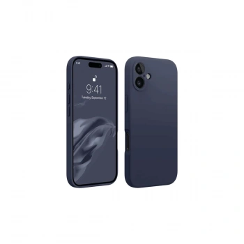 İphone 16 Kılıf First Silikon - Lacivert