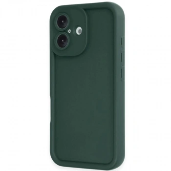 İphone 16 Kılıf Viera Silikon - Koyu Yeşil