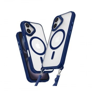 İphone 16 Plus Kılıf Enka Magsafe Silikon Kılıf - Lacivert