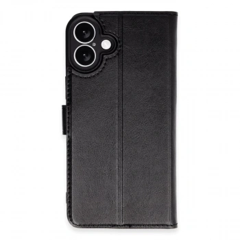 İphone 16 Plus Kılıf Trend S Plus Kapaklı Kılıf - Siyah